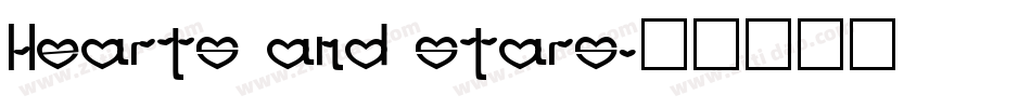 Hearts and Stars字体转换
